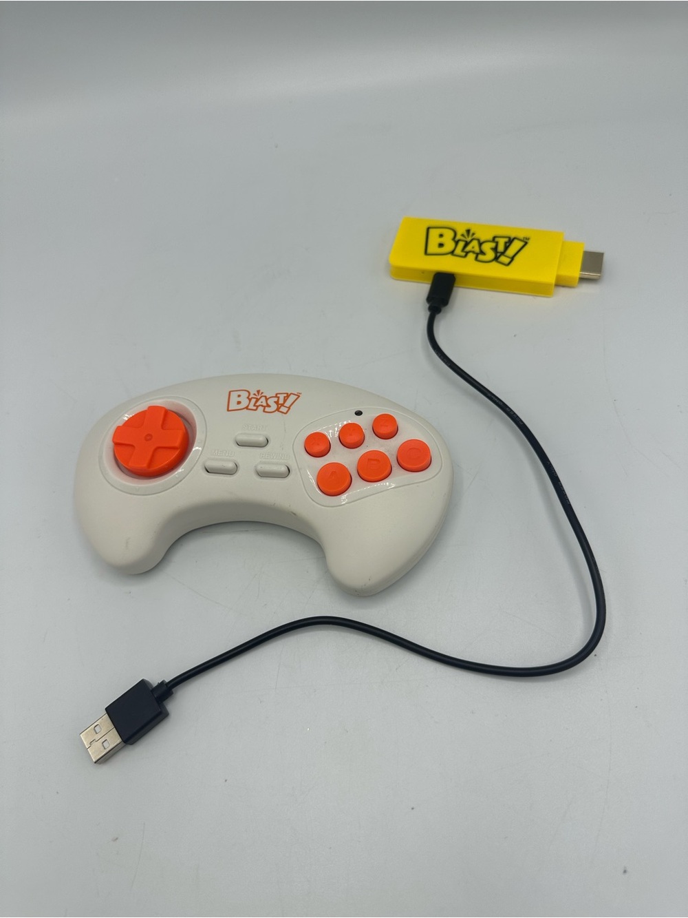 ATGAMES Bandai Nanco Flashback Blast Controller Game 8 BUILT IN Games Pac-Man